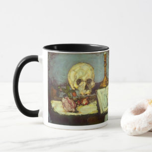 Taza Naturaleza Muerta con Calavera, Vela, Libro de Pau