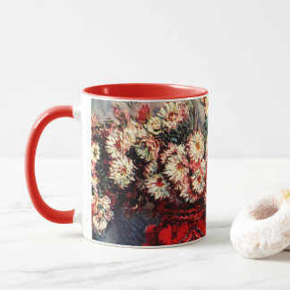 Taza Naturaleza muerta con Crisantemos de Claude Monet