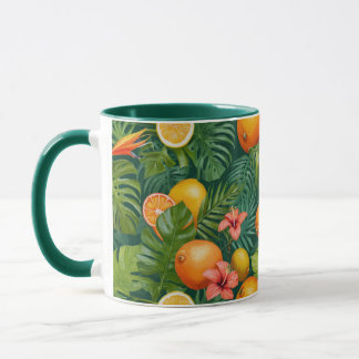 Taza naturaleza naranja limón