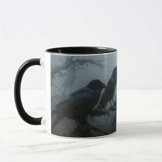 Taza Naturaleza silvestre Crow-Raven Coffee Mug (Izquierda)