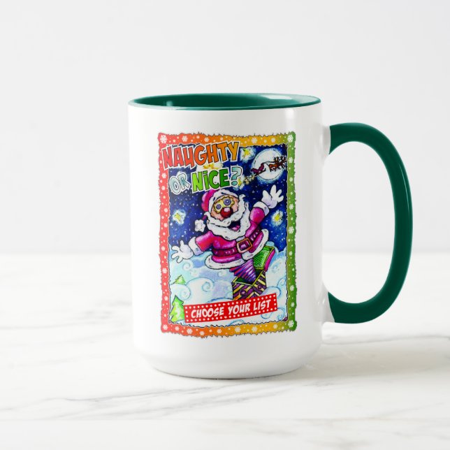 Taza Naughty or nice, choose your list (Derecha)