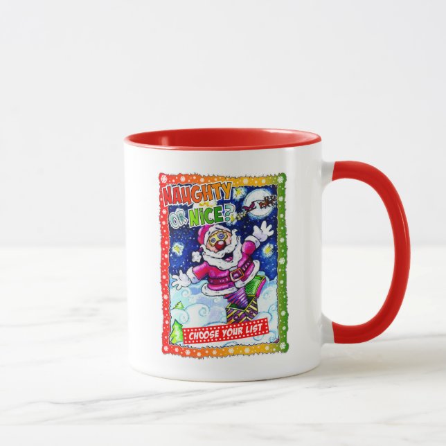Taza Naughty or nice, choose your list (Derecha)