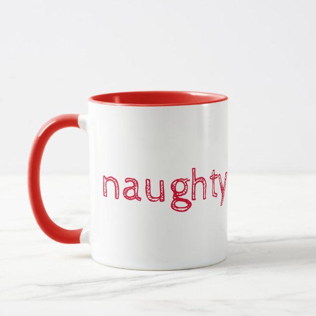 Taza Naughty y Nice (Izquierda)