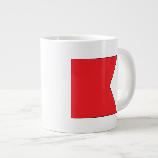 Taza náutica del jumbo de la letra B