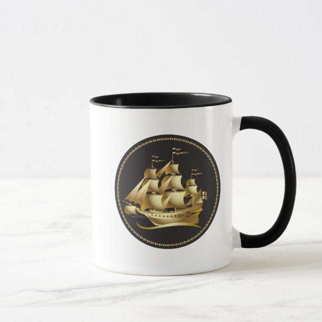Taza Náutica dorada (Derecha)