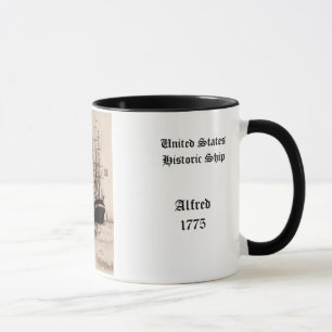 Taza Nave histórica de Alfred 1775 Estados Unidos