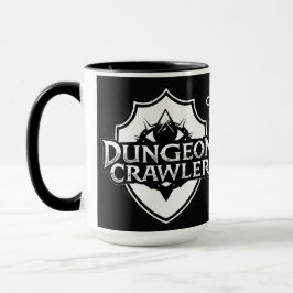 Taza Navegador de Mazmorra Personalizado en Blanco y Ne