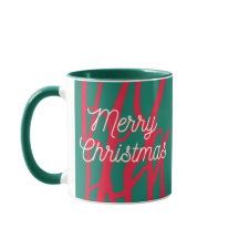 Navidad Alegre Personalizada Rojo Verde Abstracto