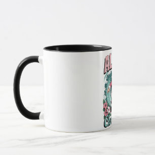 Taza Navidad Aloha Hawái Santa Surfing Tropical