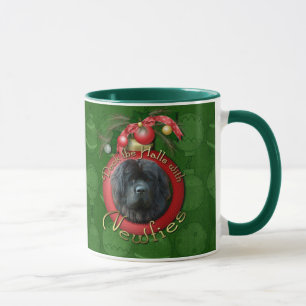 Taza Navidad - cubierta los pasillos - Newfie