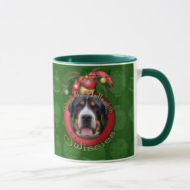 Taza Navidad - cubierta los pasillos - Swissies (Derecha)