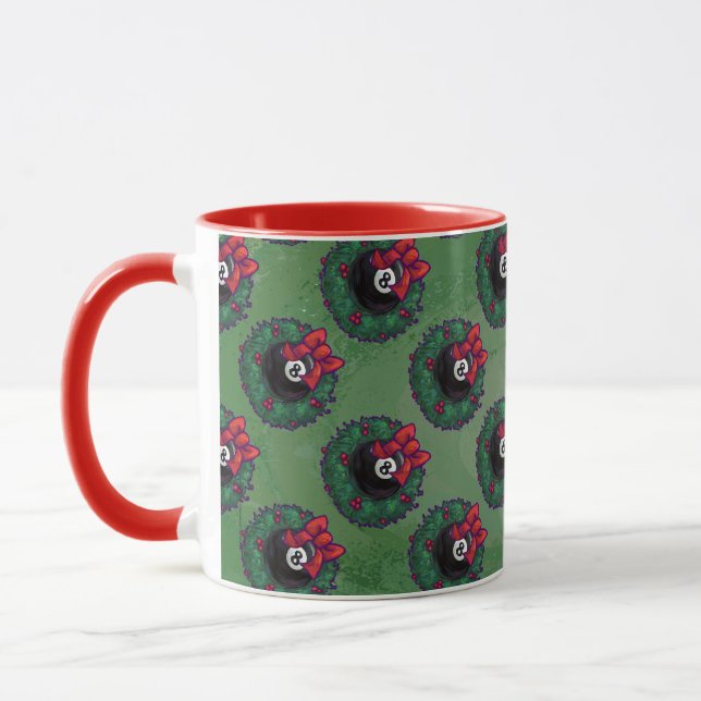 Taza Navidad de 8 Bolas (Izquierda)