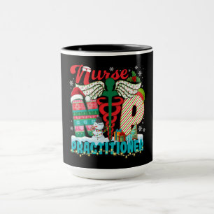 Taza Navidad de Enfermera Practicante