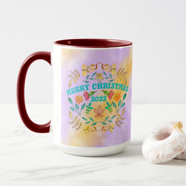 TAZA NAVIDAD DE FERIA PERSONALIZADA 20XX (Con donut)