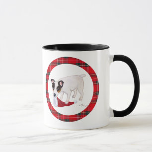 Taza Navidad de Jack Russell Terrier