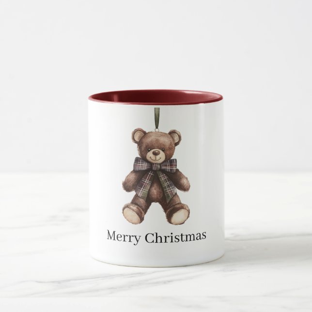 Taza Navidad de Oso de Peluche (Centro)