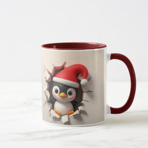 Taza Navidad de pingüino