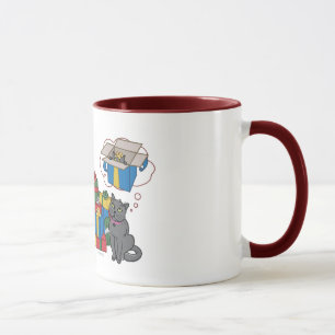 Taza Navidad de un gatito