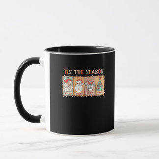 Taza Navidad Divertida Vintage Es La Temporada Hombres