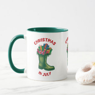 Taza Navidad En Julio, La Bota De Buen Ánimo De Santa