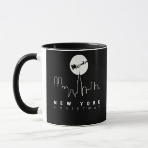 Taza Navidad en la ciudad de Nueva York