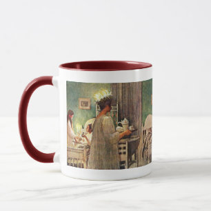 Taza Navidad escandinavo Lucía de Carl Larsson