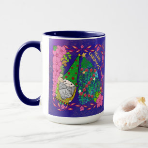 TAZA NAVIDAD FEROSA PERSONALIZADA CON ÁRBOL DE GNOME XM