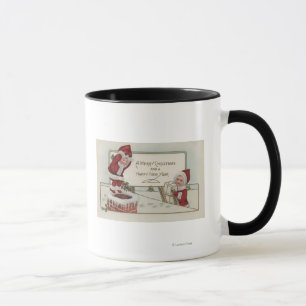 Taza Navidad GreetingLittle KidsChimney