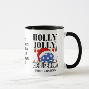 Taza Navidad HOLLY JOLLY PICKLEBALLY