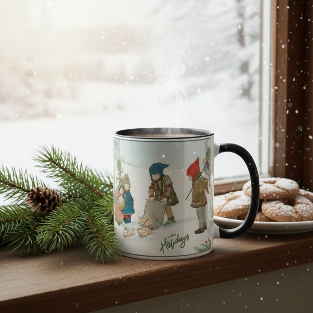 Taza Navidad Invernal Vintage (Subido por el creador)