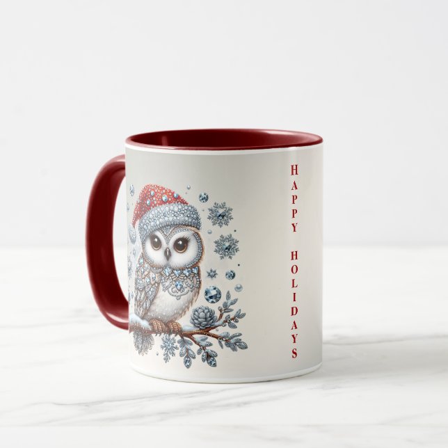 Taza Navidad Owl Holiday Mug (Anverso izquierdo)