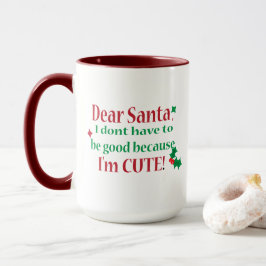 Taza Navidad, Santa No Tengo Que Ser Bueno, Xmas