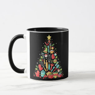 Taza Navidad Tree Baking Chef Cook Xmas