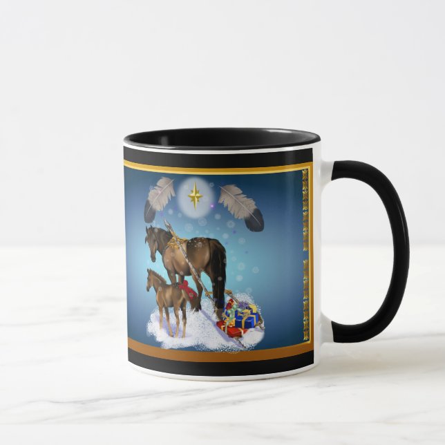 Taza Navidad yegua y potro (Derecha)