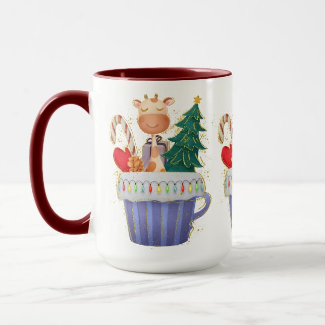 Taza Navidades Adorables Cute Giraffe Mug (Izquierda)