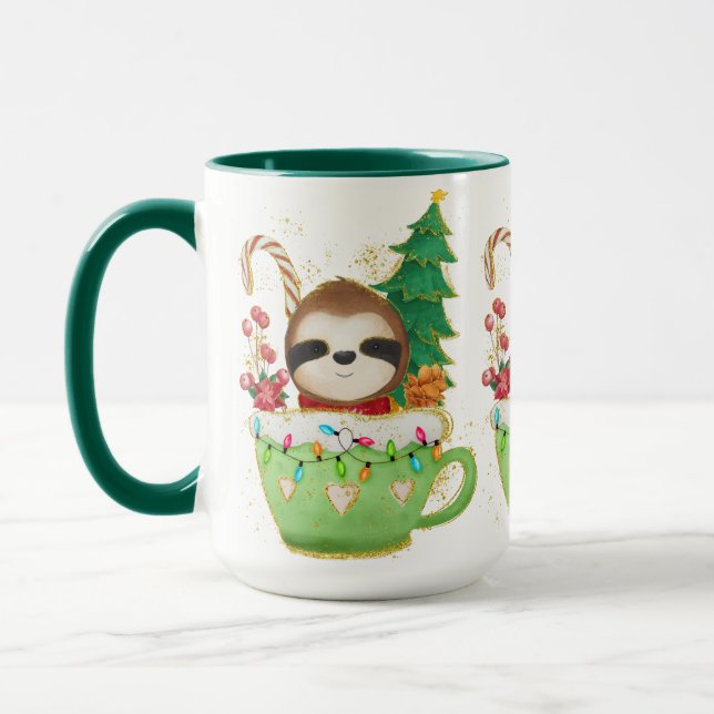 Taza Navidades Adorables Darling Sloth Mug (Izquierda)