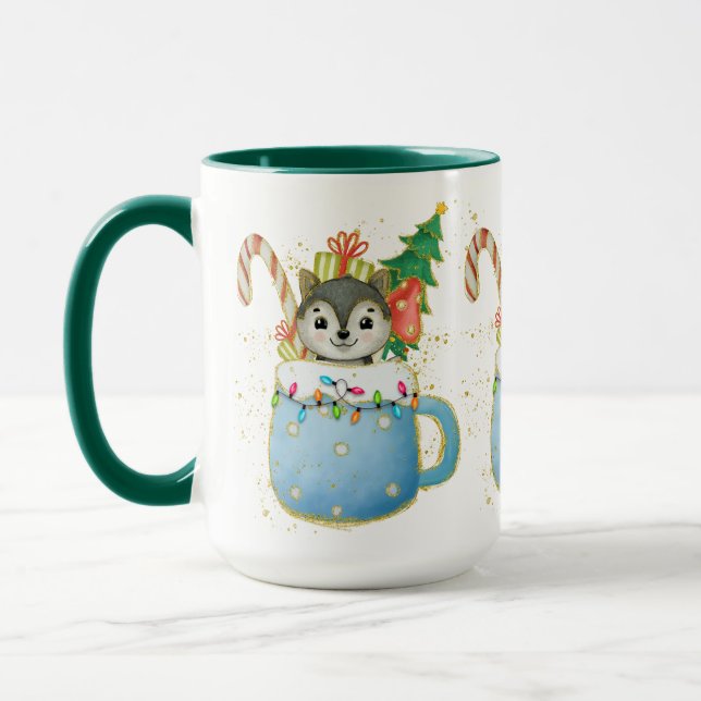 Taza Navidades Adorables Swef Wolf Mug (Izquierda)
