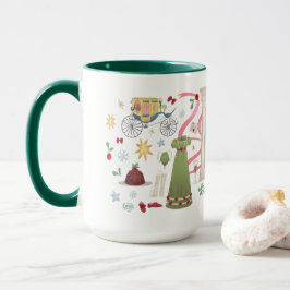 Taza Navidades al azar (Hunter Green 15oz)