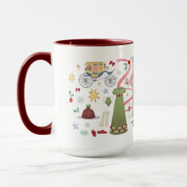 Taza Navidades al azar (Maroon 15 oz)