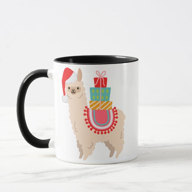 TAZA NAVIDADES ALPACA (Izquierda)