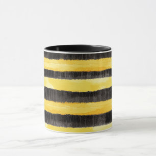 Taza Navidades Amarillos de Oro Negro de Honey Bee