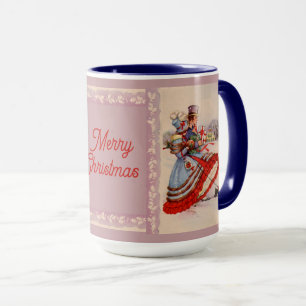 Taza Navidades anticuados comprando basura