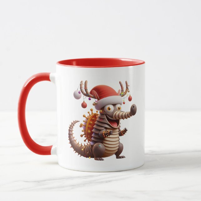 Taza Navidades Armadillo añadir monograma (Izquierda)