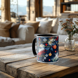 Taza Navidades artísticos festivos - Nombre personaliza