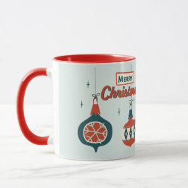 Taza Navidades atómicos de mediados del siglo XX