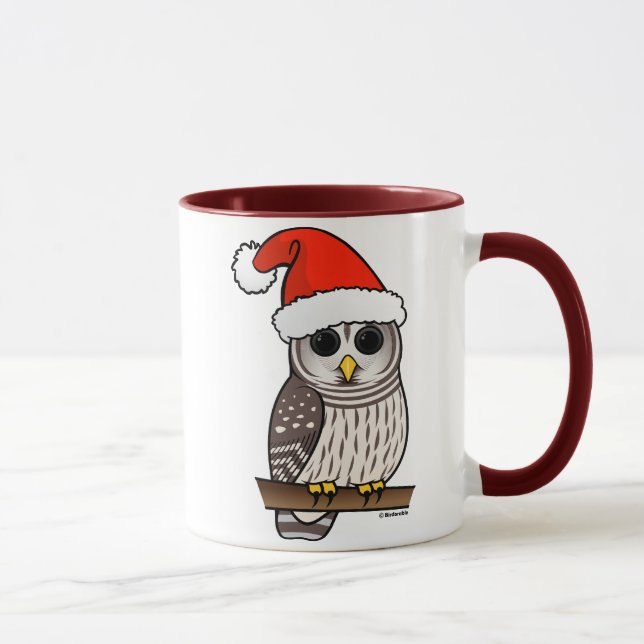 Taza Navidades Barred Owl Santa (Derecha)
