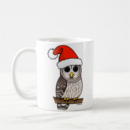Taza Navidades Barred Owl Santa
