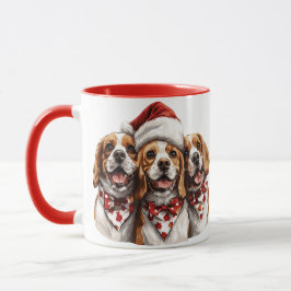 Taza Navidades Beagle Dogs