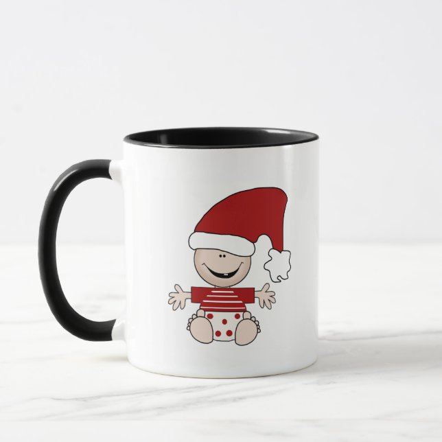 Taza Navidades bebé en camisetas y regalos de Cap Stock (Izquierda)