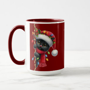 Taza Navidades Black Cat Holiday Mug